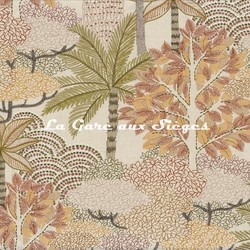 Tissu Casamance - Voyage imaginaire - rf: 4972.0127 Lin/Olive