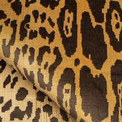 Tissu Nobilis - Velours Lopard - rf: 10497.35 Curry