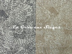 Tissu Jean Paul Gaultier - Skin - Coloris: 02 Encre & 01 Beige