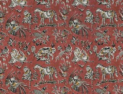 Tissu Jim Thomspon - Madura - rf: J3795.003 Red Earth
