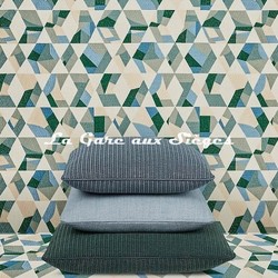 Tissu Armani/Casa - Porto - rf: TE027.147 Verde/Bianco