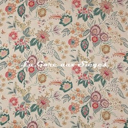 Tissu Colefax & Fowler - Emmeline - rf: F4775.01 Red/Teal