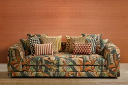 Tissu Jim Thompson - Feuilles d'Arum - rf: J3963.001 Deep Forest