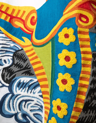 Tissu Pierre Frey - L'Autruche du Carrousel - rf: F4070.001 ( dtail )