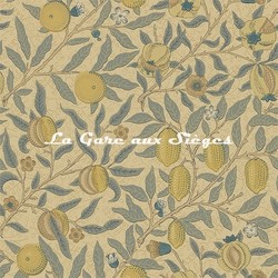 Papier peint Morris & Co - Fruit - rf: DGW1FU103 Blue/Gold/Brown