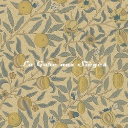 Papier peint Morris & Co - Fruit - rf: DGW1FU103 Blue/Gold/Brown