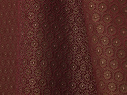 Tissu Quenin - Mdaillon - rf: 4243.01 Cramoisi