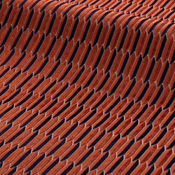 Tissu Misia - Velours Epernon - rf: M346.603 Orange brle 