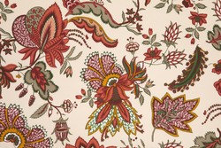 Tissu Quenin - Eglantine - rf: 4266.02 Printemps ( dtail )