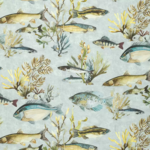 Tissu Osborne &amp; Little - Laghetto - rf: F7173.01 Celadon/Teal/Sand