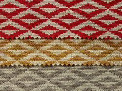 Tissu Lelivre - Origami - Coloris: 04 Rouge - 05 Paille - 06 Naturel