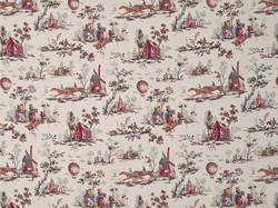 Tissu Braqueni - Scnes de Campagne - rf: B7692.001 Original