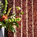 Tissu Morris &amp; Co - Sunflower Velvet - rf: 236928 Kermes/Birch