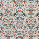Tissu Osborne &amp; Little - Menagerie - rf: F6940.03 Mint/Scarlet