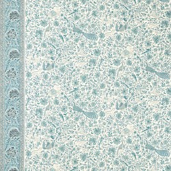 Tissu Zoffany - Mughal Menagerie - rf: 322779 Mazarine Blue