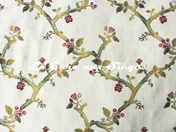 Tissu Chane Ducrocq - Eugnie - rf: 3059.6738 Rose/Vert