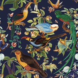 Tissu Gaston y Daniela - Oaxaca - rf: GDT.5562.002 Bleu