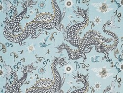 Tissu Jim Thompson - New Panlong - rf: J3902.001 Celestial