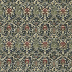 Tissu William Morris - Granada - rf: DMCOGR201 Indigo/Red