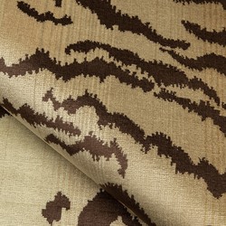 Tissu Nobilis - Velours Tiger - rf: 10496.10 Cigare ( dtail )