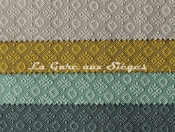 Tissu Lelivre - Colibri - Coloris: 08 Naturel - 01 Citron - 02 Menthe - 15 Nattier