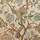 Tissu Braqueni - Le gand Corail - rf: B080A.004 Bleu or/Fond blanc