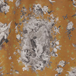 Tissu Jean Paul Gaultier - Angelots - rf: 3445.03 Terre