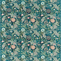 Tissu William Morris - Wilhelmina - rf: 226604 Teal