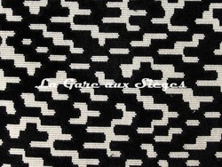 Tissu Pierre Frey - Pixel - rf: F3006.001 Noir & Blanc ( dtail )