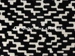 Tissu Pierre Frey - Pixel - rf: F3006.001 Noir &amp; Blanc ( dtail )