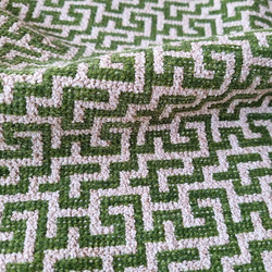 Tissu Jane Churchill - Ely - rf: J0196.03 Green ( dtail )