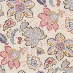 Tissu Camengo - Manon - rf: 4163.0180 Bois de rose