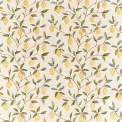 Tissu William Morris - Lemon Tree Embroidery - rf: 236823 Bayleaf/Lemon