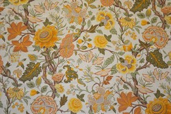 Tissu Casal - Madurai Lin - rf: 30422.7440 Or/Vert