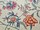 Tissu Braqueni - Saint Lger - rf: B1851.002 Bleu Rose ( dtail )
