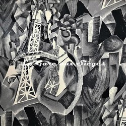 Tissu Antoine d'Albiousse - Eiffel - Noir et Blanc