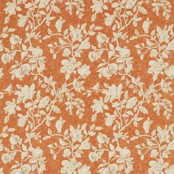 Tissu Sanderson - Magnolia & Pomegranate - rf: 225506 Russet/Wheat