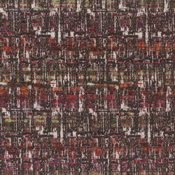 Tissu Osborne & Little - Oakley - rf: F7064.03 Rust/Sage/Chocolate