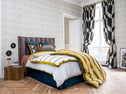 Tissu Pierre Frey - Namata - rf: F3245.001 Silver/Black