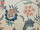 Tissu Braqueni - Saint Lger - rf: B1851.002 Bleu Rose ( dtail )