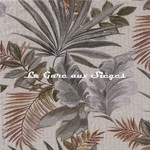 Tissu Casamance - Jardin d&#039;hiver - rf: 4570.0151 Terre de Sienne