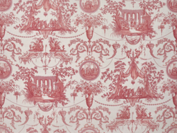 Tissu Braqueni - Mariage de Figaro - rf: B7688.003 Corail