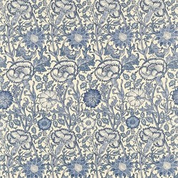 Tissu William Morris - Pink & Rose - rf: 222531 Vellum/Indigo