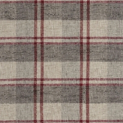Tissu Camengo - Tartana - rf: 2134.0401 Bordeaux