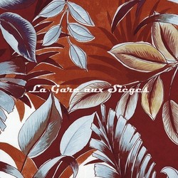 Tissu Casamance - Dypsis - rf: 4106.0413 Rouge carmin