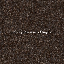 Tissu Casamance - Lierna - rf: 4976.0618 Noir/Tabac
