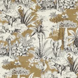 Tissu Camengo - Passaro - rf: 2492.0374 Ocre