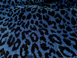 Tissu Edmond Petit - Lopard - rf: 15611.002 Bleu