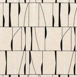 Tissu Camengo - Souffle de Vitrail - rf: 2932.0321 Black & White