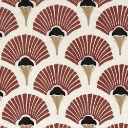 Tissu Casamance - Linefolia - rf: 4785.0508 Acajou